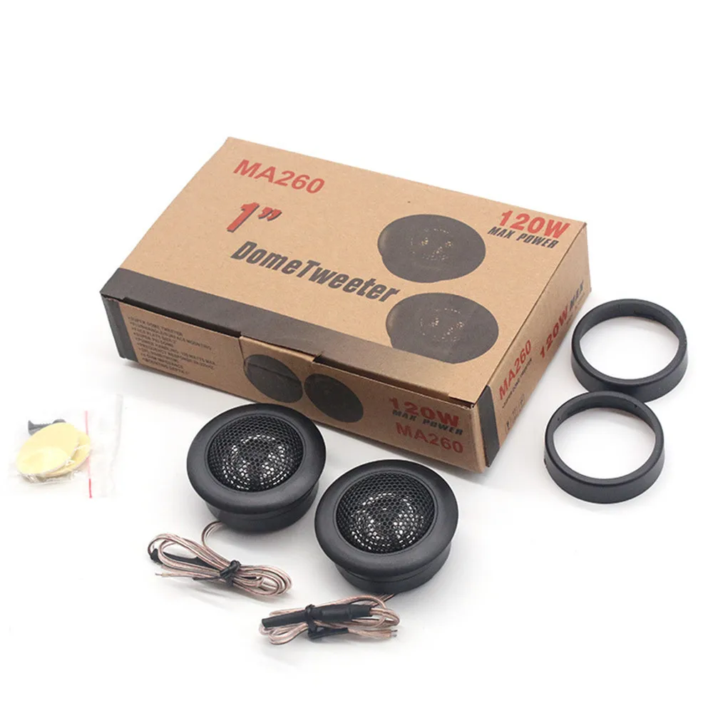 

120W High Efficiency Universal Mini Dome Tweeter Speakers For Car Audio System