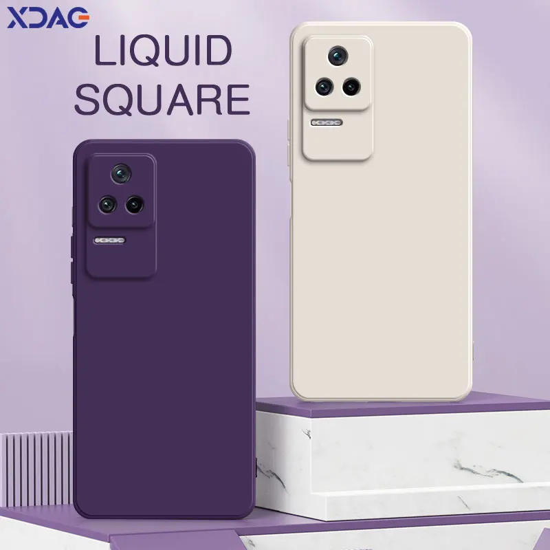 Original Square Liquid Silicone Soft Camera Protective Cute Phone Case