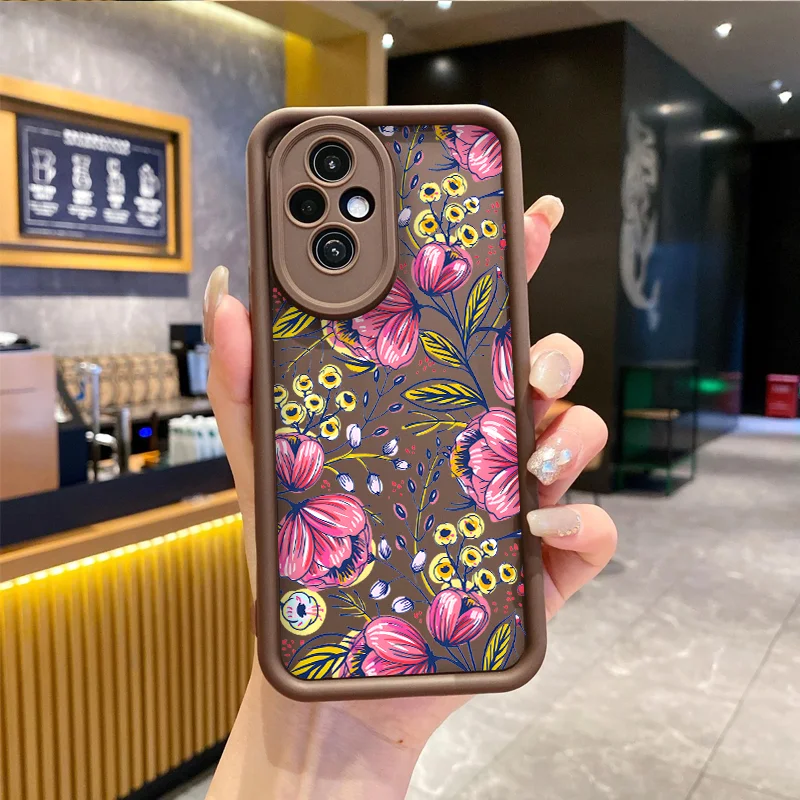 Elegant Floral Soft Silicone Shockproof Phone Case