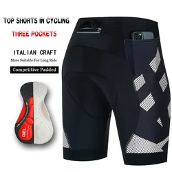 Road Bike Man Cycling Maillot Bib Shorts Men 3 Pockets Bicycle Pants Mtb Bretelles Equipment Short Men's 2023 Summer Sports Bibs