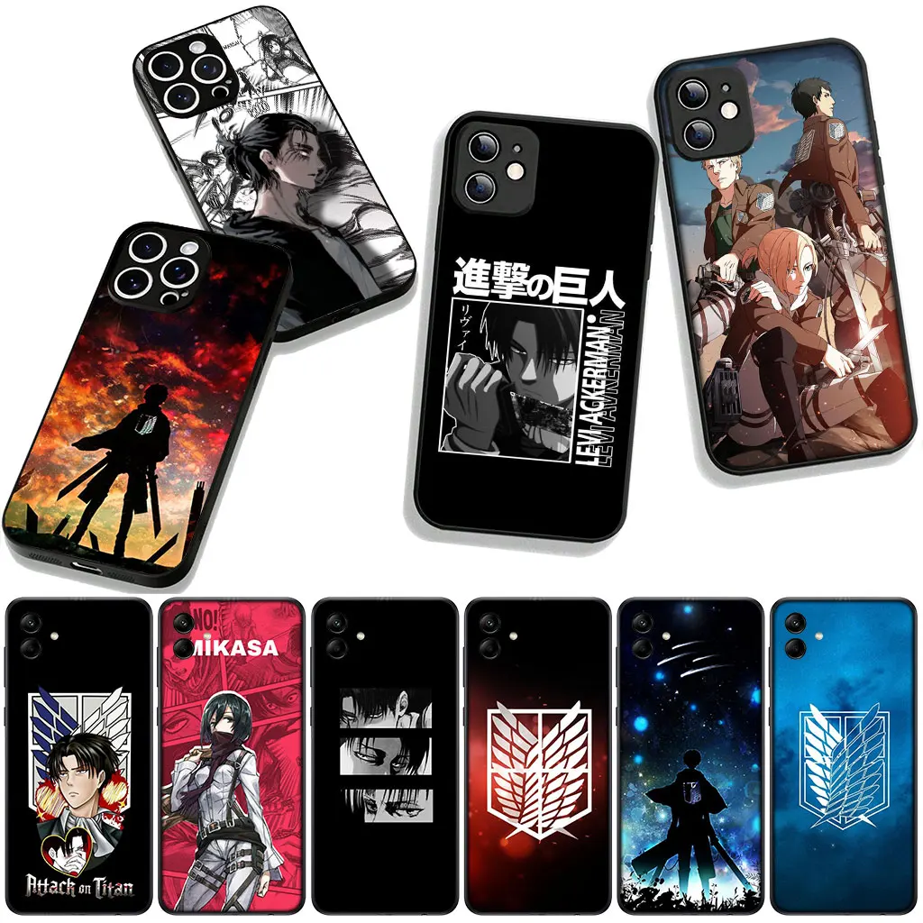 Attack Jaeger & Levi Anime Protective Phone Case - Sleek Design