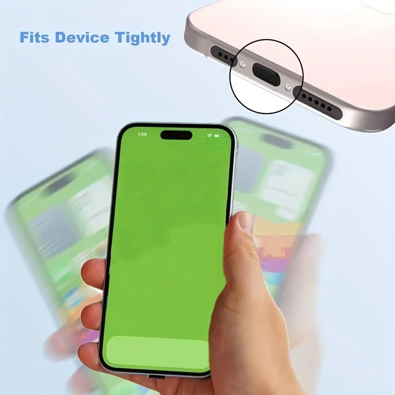 Silicone USB-C Dust Plugs - Anti-Dust, Moisture & Oxidation Protection Port Covers