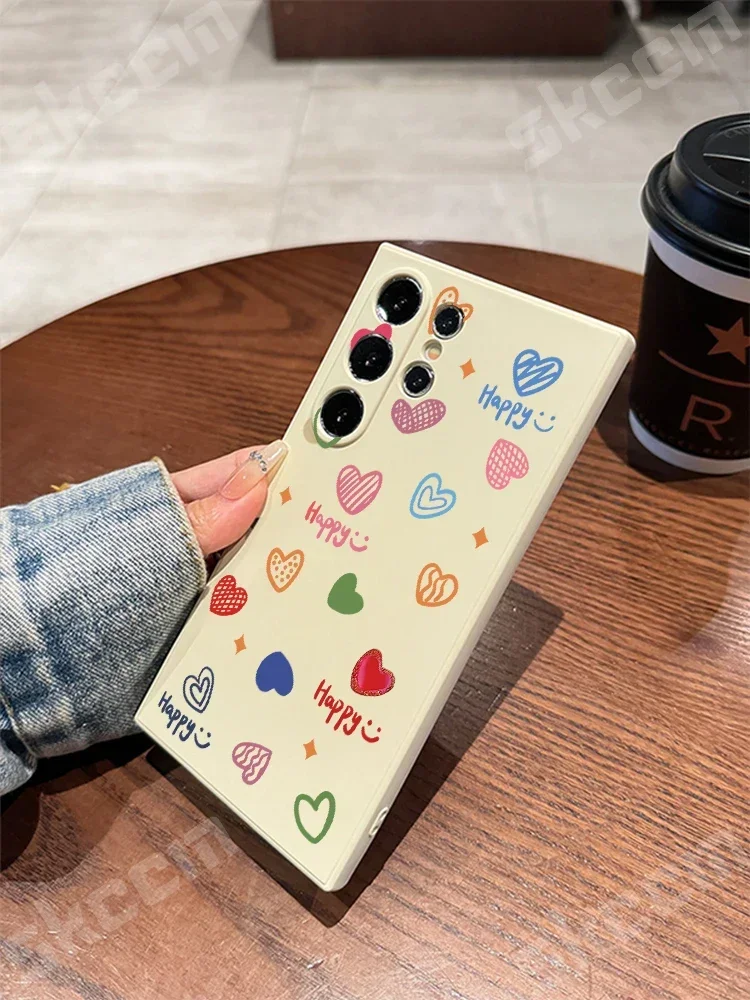 Vibrant Love Heart Design Phone Case - Happy Edition