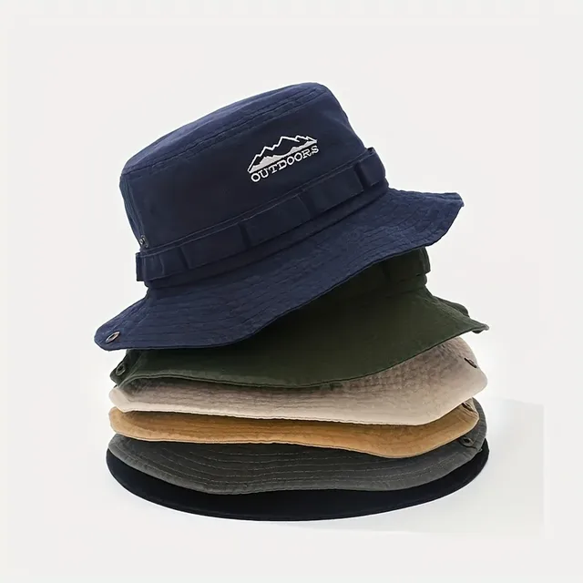 Spring/Summer Retro Sun Hat Outdoor Bucket Hat with Brim, Unisex Casual Cap ,Fashionable outdoor sunshade fisherman hat 2
