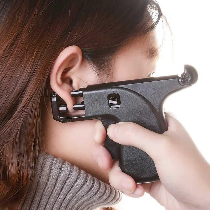 ProfessionalPiercingGunToolsKitEarStudEarringNoseNavelBody