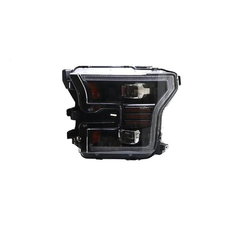 

2015-2017 for Ford Raptor F150 three-lens latest headlight assembly happy streamer led modified daytime running light