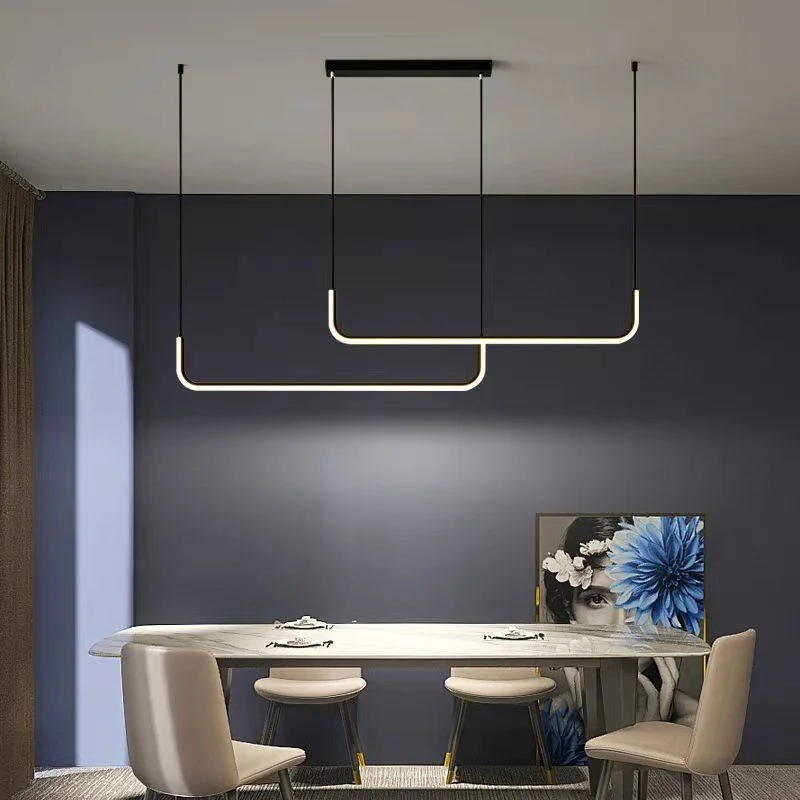 

Nordic Led Chandelier Lamp For Kitchen Dining Room Minimalist Design Home Decor Creative Restaurant Suspension Light Fixture