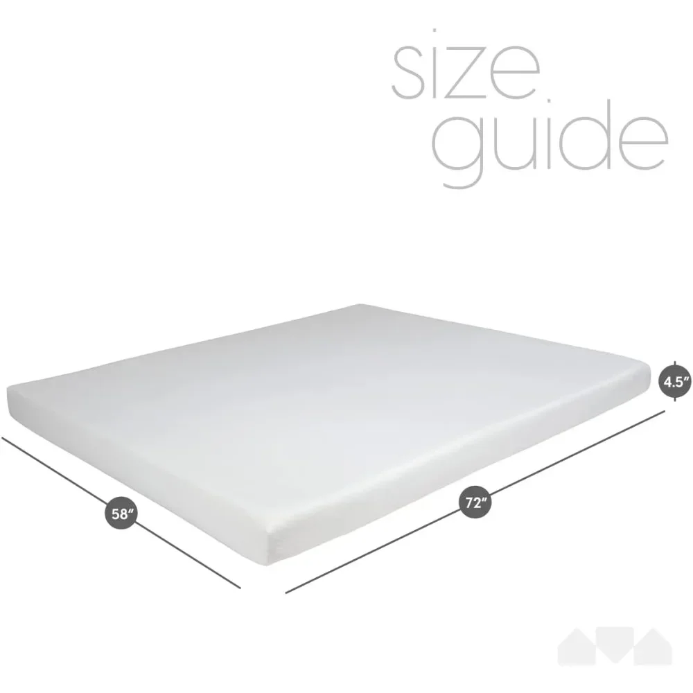 4.5-Inch Memory Foam Replacement Mattress for Sleeper Sofa and Couch Beds (Sofa Not Included)