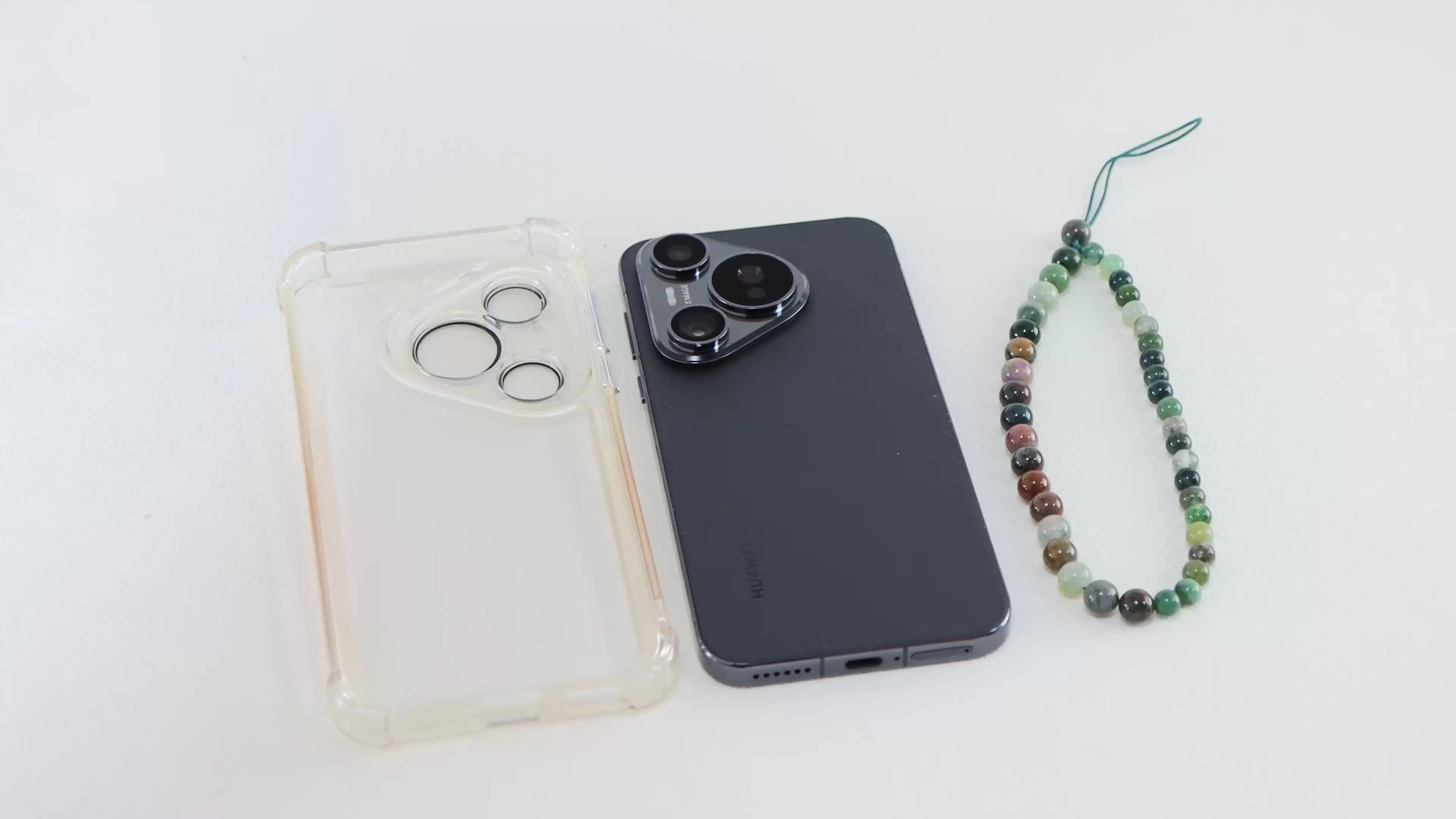 4 Dragonnes Perlées Téléphone Pierres Naturelles – Lanière Poignet Anti-Perte Strass Cristal Pour Smartphone & Accessoires