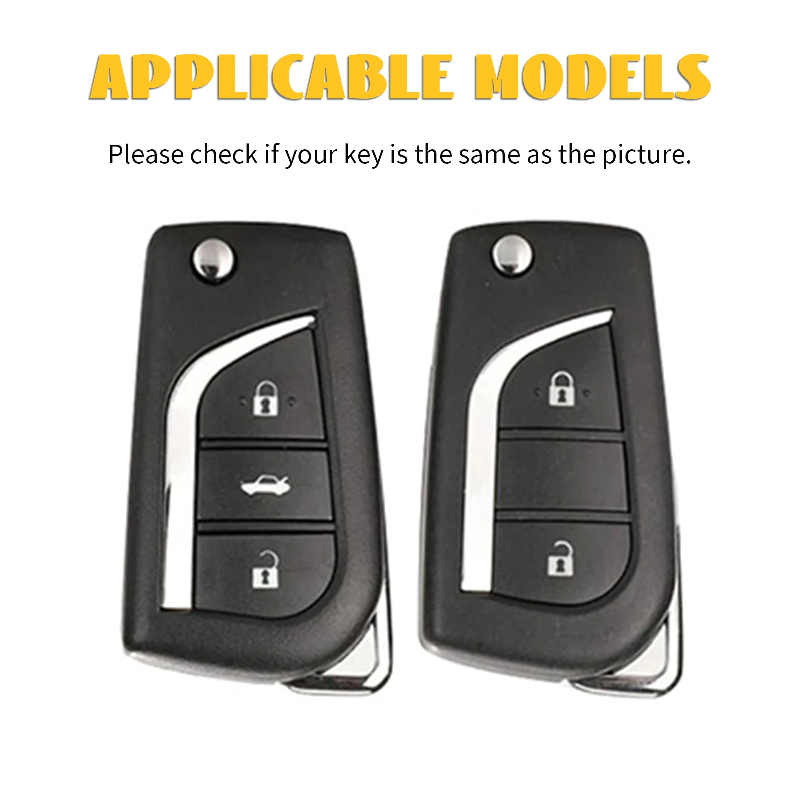 Premium Car Key Case Cover with Sleek TPU Keychain - Durable Protective Shell