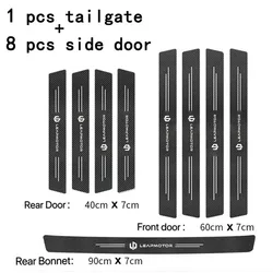 Car Door Sill Guard Plate Threshold Protector Entry Board Pedal Cover - Premium Vehicle Accessory - Four Seasons (9pcs Leapmotor)