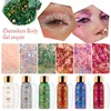 With Smear Spoon Multifunctional Eye Glitter Nail Hair Body Face Glitter Gel Art Flash Loose Sequins Cream Festival Glitter Deco 6