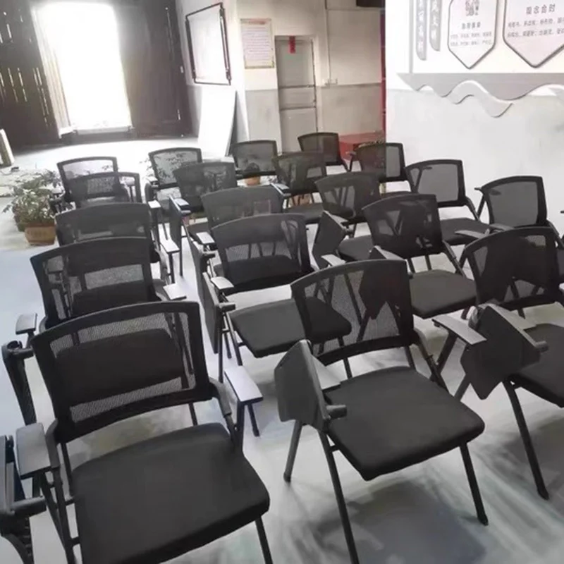 Description Picture 4 of itemModern Practical Conference Chairs Training Class Meeting Room Foldable Office Chair with Writing Board Desk Office Furniture