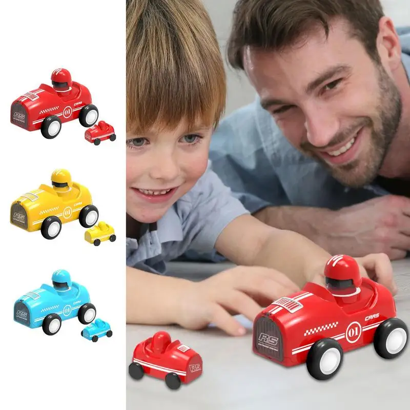 Friction Cars 2PCS Cute Toy Pullback Cars Creative Interactive Toy Durable  Educational Toy Cool Inertial Car Kids Vehicle Toys
