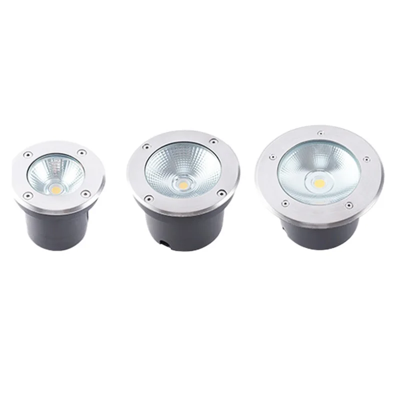 Garden Decoration Lamps LED Underground Light Waterproof 3W 5W 10W 15W IP68 Outdoor Buried Garden Path Spot Recessed Inground Lighting 220V DC12V