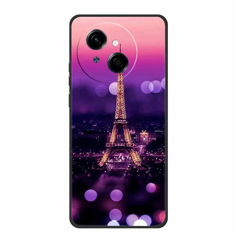 Tecno Spark Go1S Black Silicone Soft TPU Back Cover Case