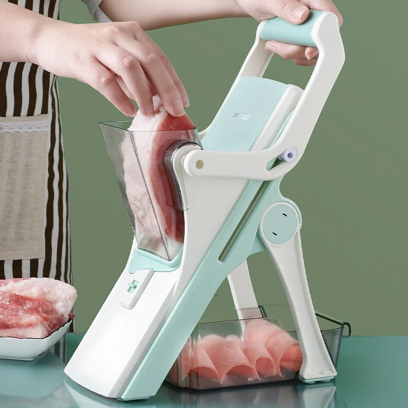 

Multifunction Kitchen Slicer Machine Vegetable Meat Cutter Salad Potato Shredder Stainless Steel Blade Cooking Tools Accessories