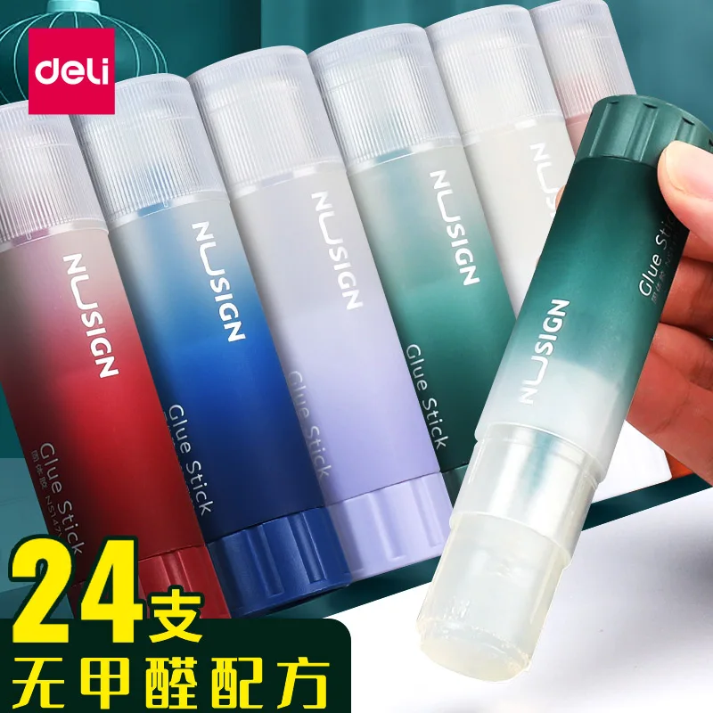 델리 플랜트 고체 글루 스틱 전문가용 무독성 8g/15g 24개입 고점도-사무실 및 학습용 문구 용품에 이상적