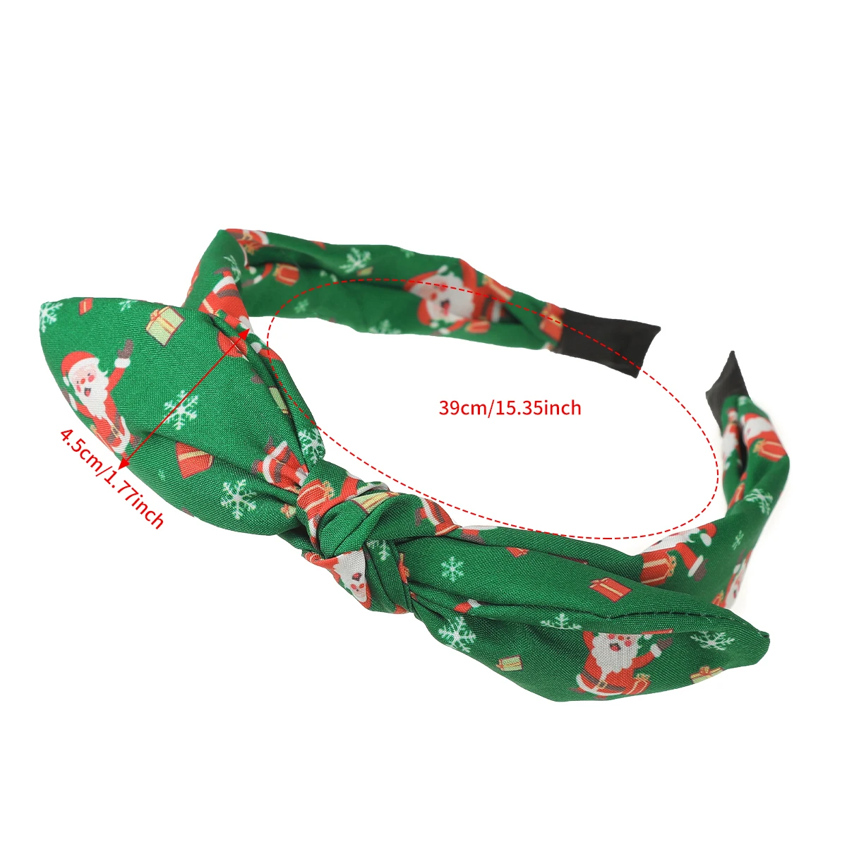 Christmas Bow Headband Green Festival Hair Hoops Hairbands For Women Cute Headabnds Head Hoop Fashion Hair Accessories Gift