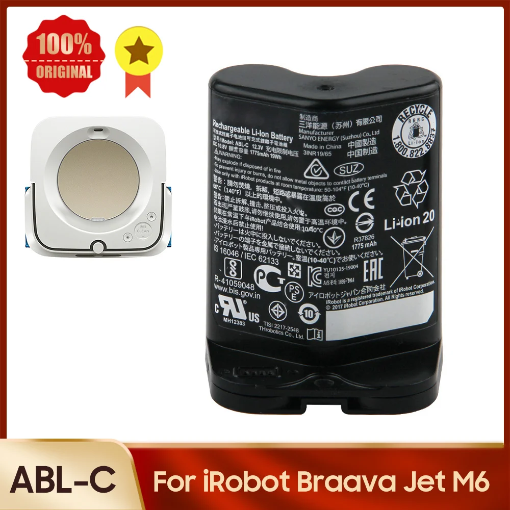 New Sweeping Robot Battery ABL-C for IRobot Braava Jet M6 Vacuum Cleaner  Replacement Battery Scrubbing and Mopping Robot - AliExpress