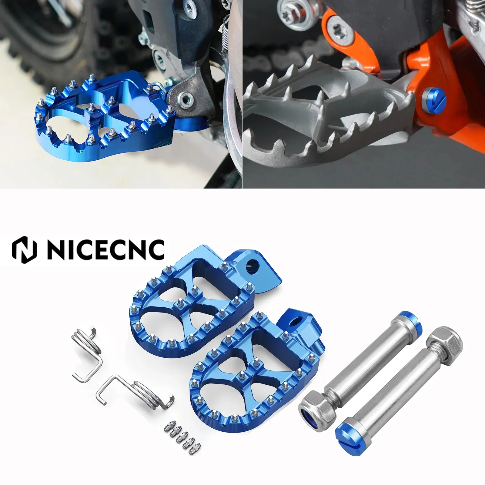 Motorcycle Footrests For Yamaha YZ125 YZ250 YZF450 YZ85 YZ250F YZ450F WR250F WR450F YZ250FX YZF 250 Motorcycle Footrest