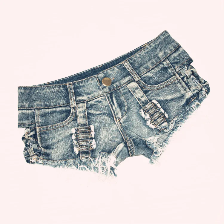 Description Picture 3 of itemшорты женский Women's Sexy Cut Off Denim Jeans Shorts Bow Mini Hot Pants Clubwear