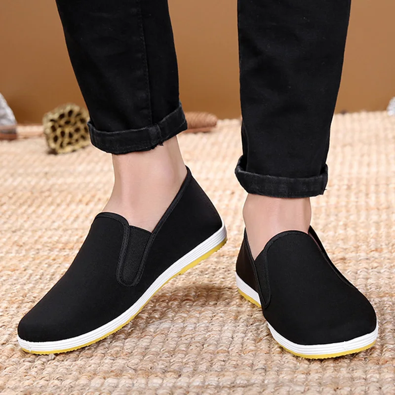 Martial Arts Shoes TaoBo Old Beijing Traditional Chinese Black Cloth Shoes Size 35-45 Kung Fu Cotton Tai-chi Martial Art Training Sneakers martial arts shoes