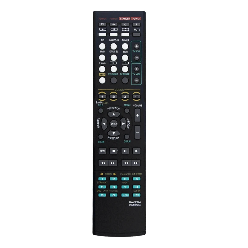 야마하 AV 리시버 HTR-6230 HTR-6130 RX-V365 RX-V365BL RX-V363 리모컨, RAV284 WN05820EX 교체 부품