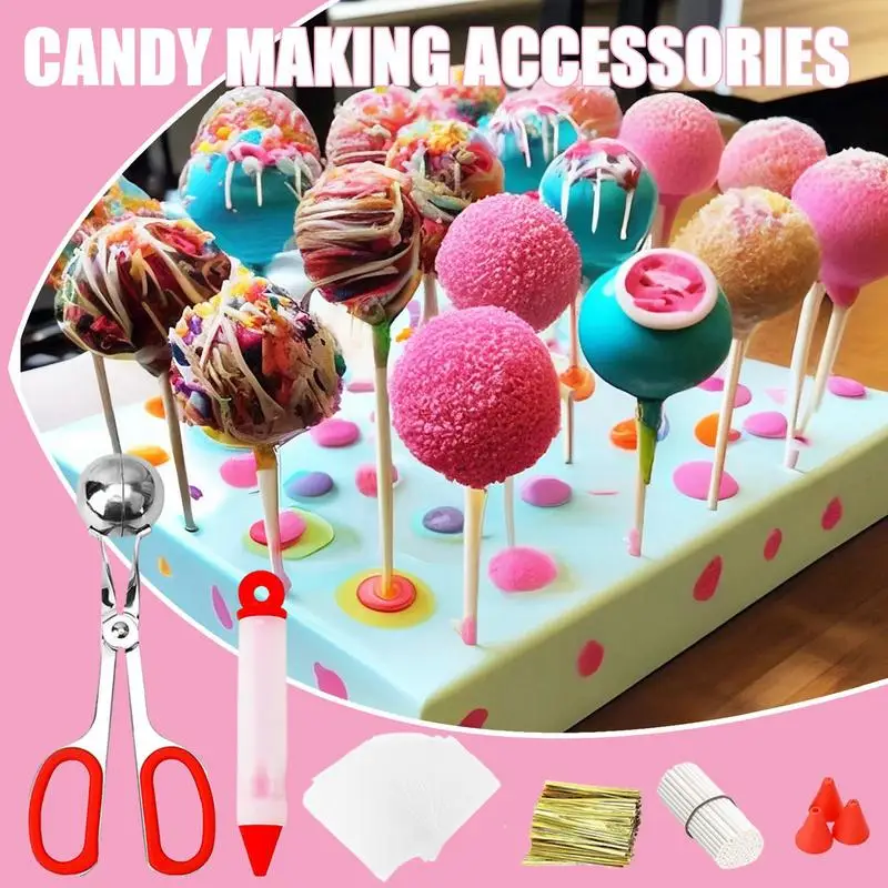 Lollipop Cake Pop Snack Bars Making Kit Funny Cake Decorating Supplies for Wedding Parties Birthday Making Candies Chocolates