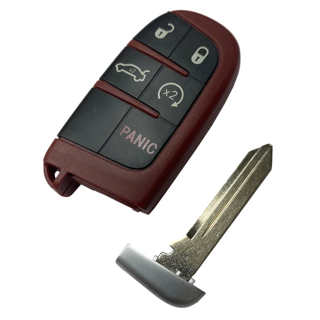 BEST KEY 4 + 1 5 ปุ่มรีโมทกุญแจรถกรณี Keyless สมาร์ทสําหรับ Dodge Dart Charger Challenger สําหรับ Chrysler 300 สําหรับ JEEP 5