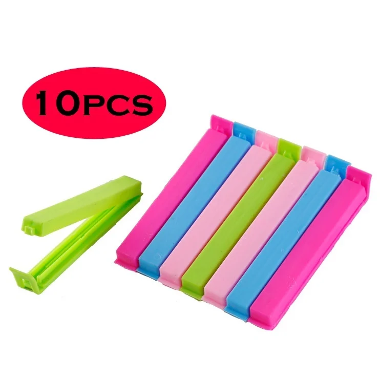 Bag Clips 10Pcs Portable Kitchen Storage Food Snack Sealing