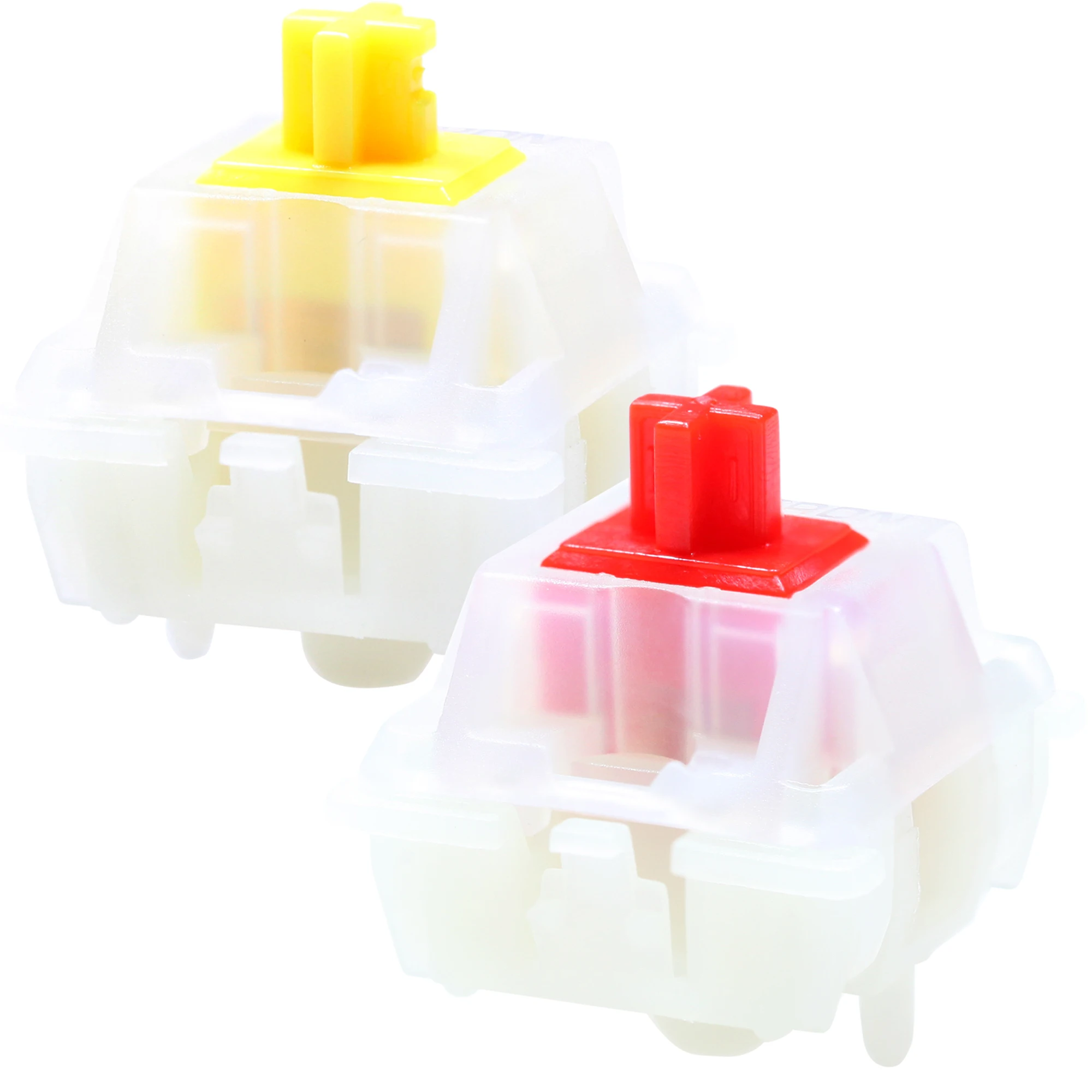 Gateron Milky Pro Switch 5pin RGB linear Tactile Yellow Red Switch for mechanical keyboard Pre Lubed  Nylon PA66 45g 50g POM SMD