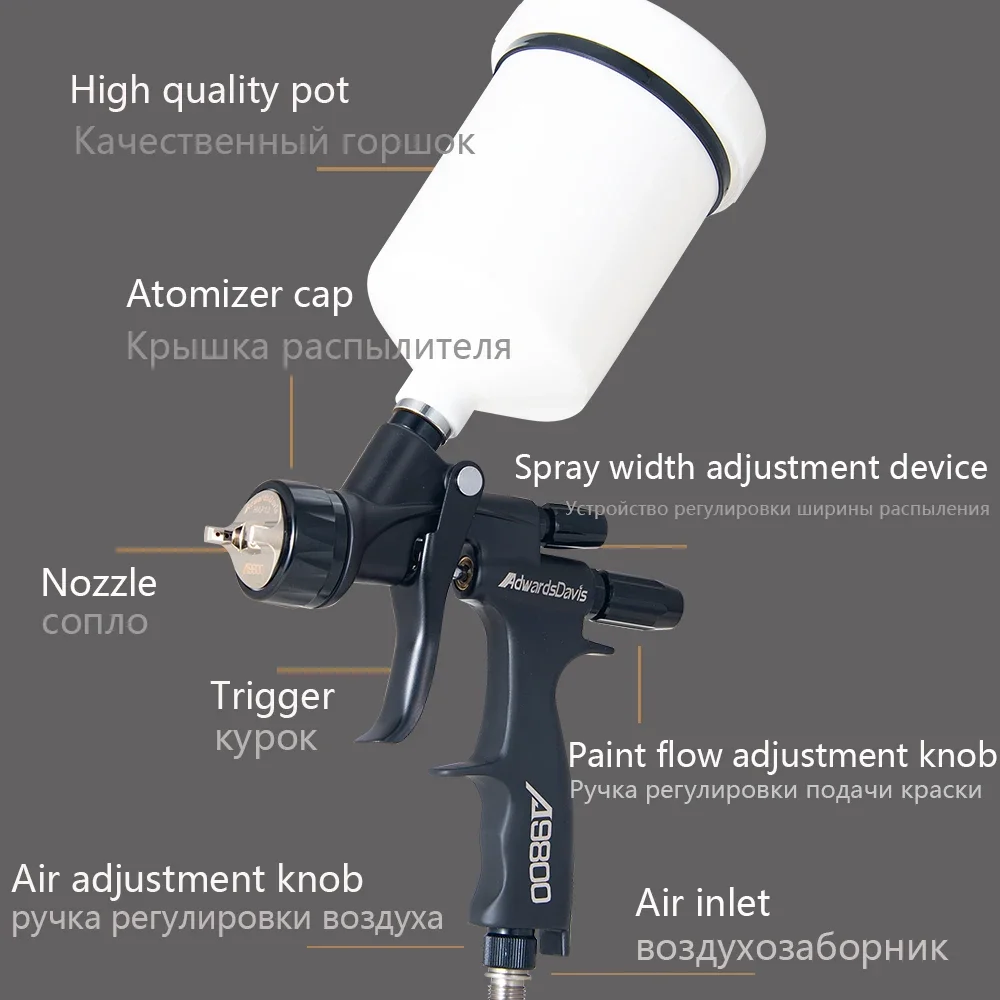 HVLP Automotive Paint Spray Gun, A9800, Spray Gun, High