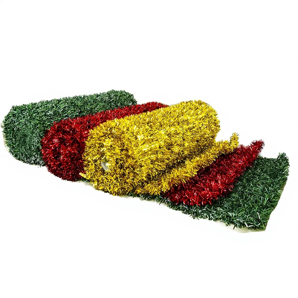 Hochwertiger Lametta-Teppich aus Netzstoff für Haustiere, Gras, Weihnachtsmuster, Dekoration
