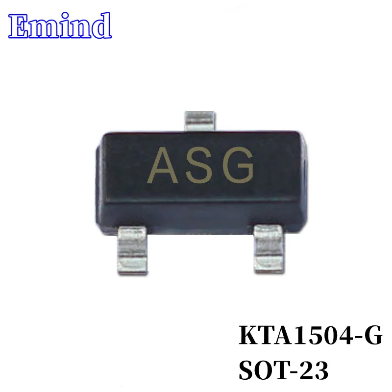 

500/1000/2000/3000Pcs KTA1504-G SMD Transistor SOT-23 Footprint ASG Silk Screen PNP 50V/150mA Bipolar Amplifier Transistor