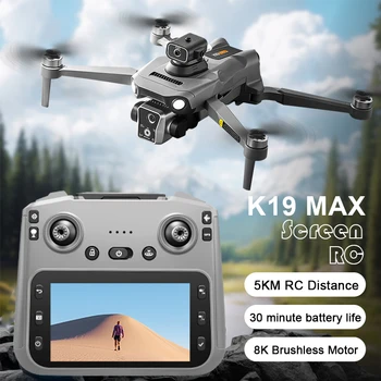 2025 K19 MAX Drone GPS Ritorno con schermo Fotografia aerea Aereo Brushless Airdrop Aereo telecomandato Quadcopter Giocattolo