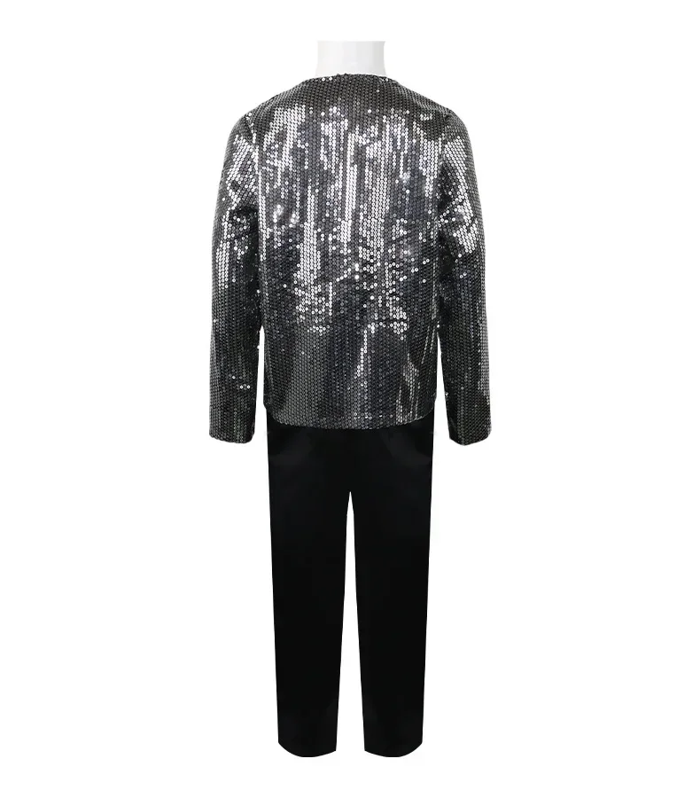 Michael Jackson Cosplay Costume Dance Imitation Stage Children's Adult Halloween Carnival Party 80s 90s Hip Hop Stage Out Cosshe