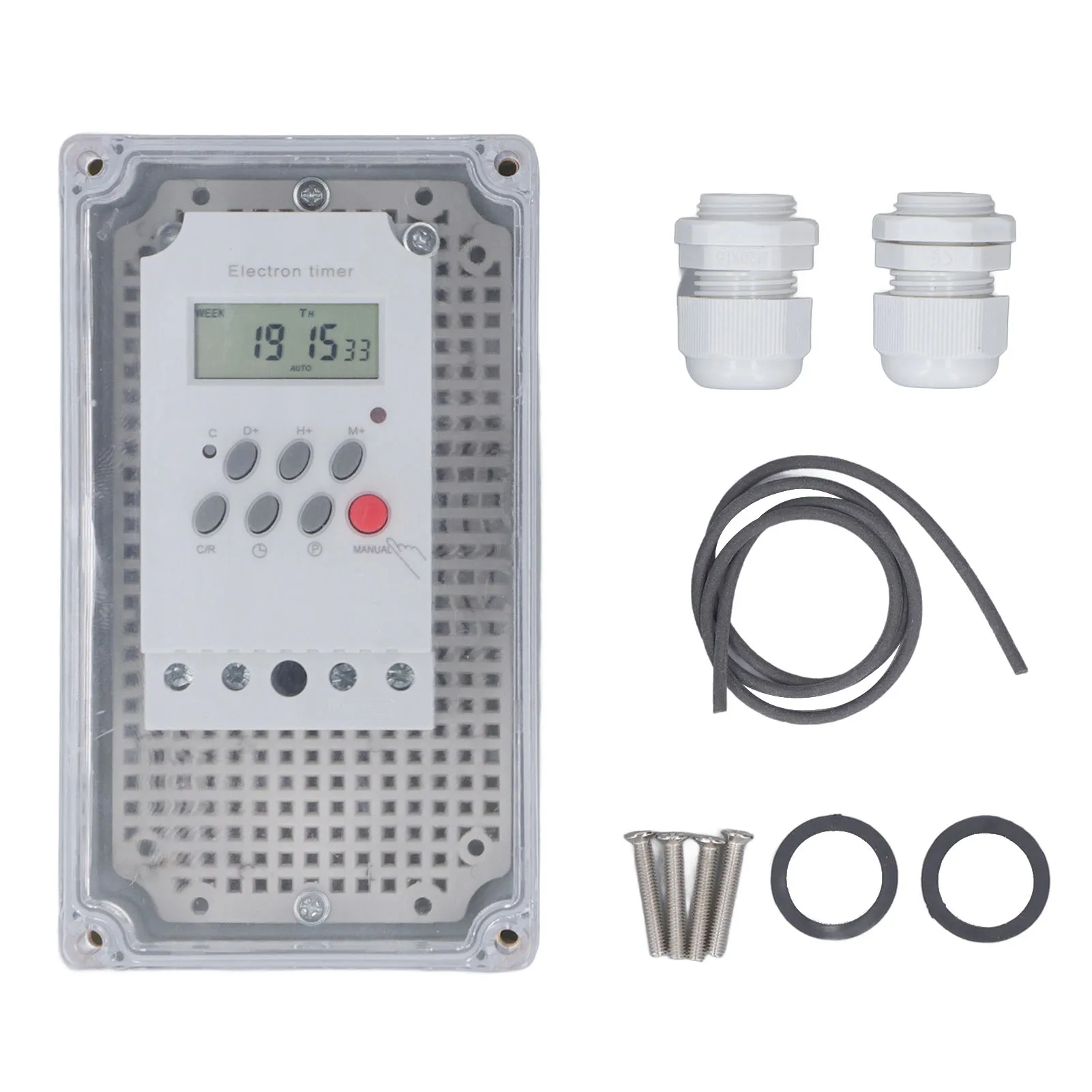 Swimming Pool Pump Timer Switch Waterproof Digital Timer Box Programmable Time Control Switch for Heater Spa Motor