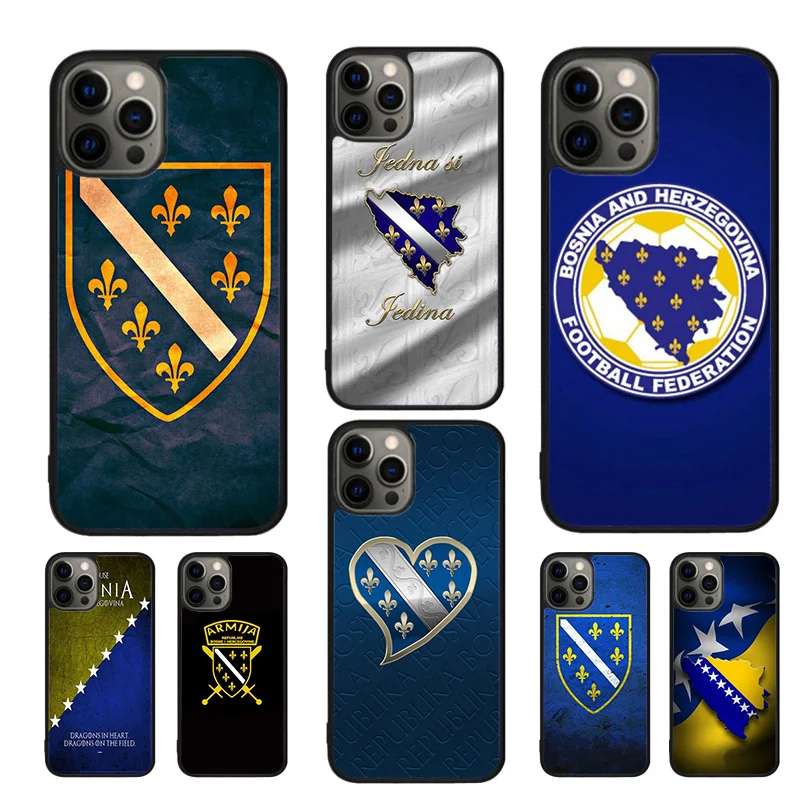 Bosnia and Herzegovina Flag Mobile Case For iPhone 15 12 Pro Max 13 