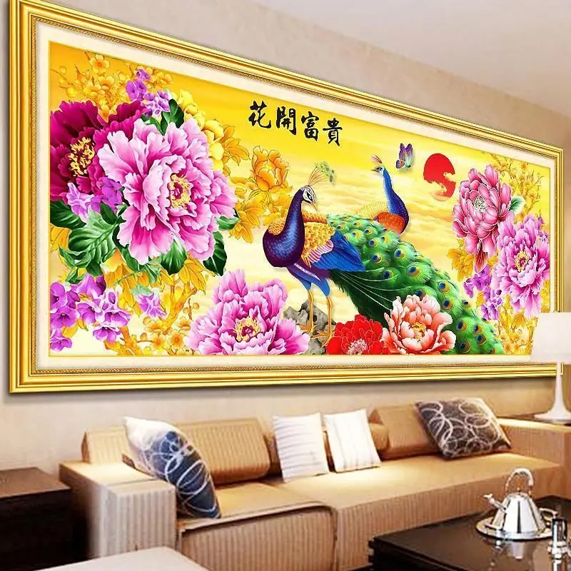 

Special Shaped AB Diamond Embroidery,5D,DIY Diamond Painting Peacocks Peony,Cross Stitch,Diamond Mosaic,Decor,