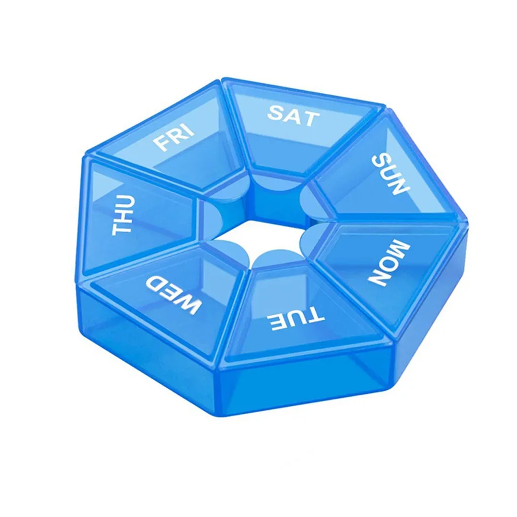 1/2/3 stücke Lagerung Vitamin Box Sortieren Tablet 7 Tage Medizin Pille Box Mini Runde Tragbare Reise Halter Organizer Container Fällen – Detail 9