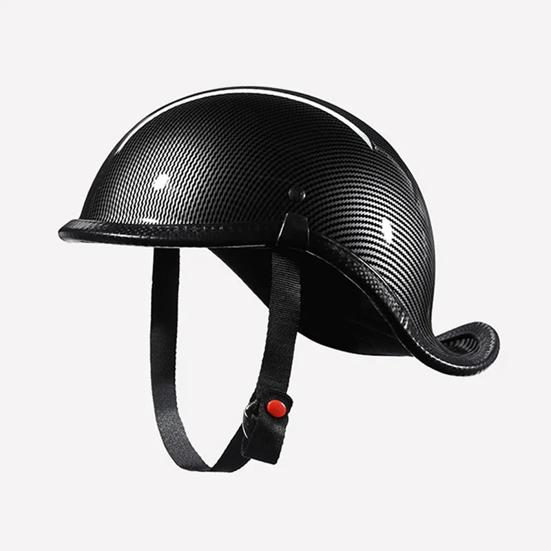 Adult Retro Motorcycle Helmet Men/Women Half Face Vintage Helmet Hat Cruiser Touring Moto Bicycle Scooter Skating Baseball Cap