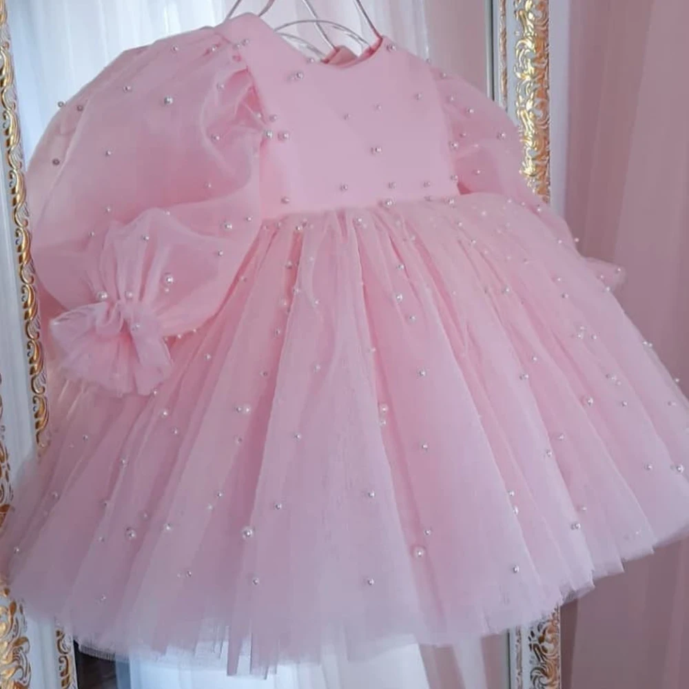 Mvozein Blue Princess Dresses Puffy Flower Girl Dress Tulle Puffy Girl