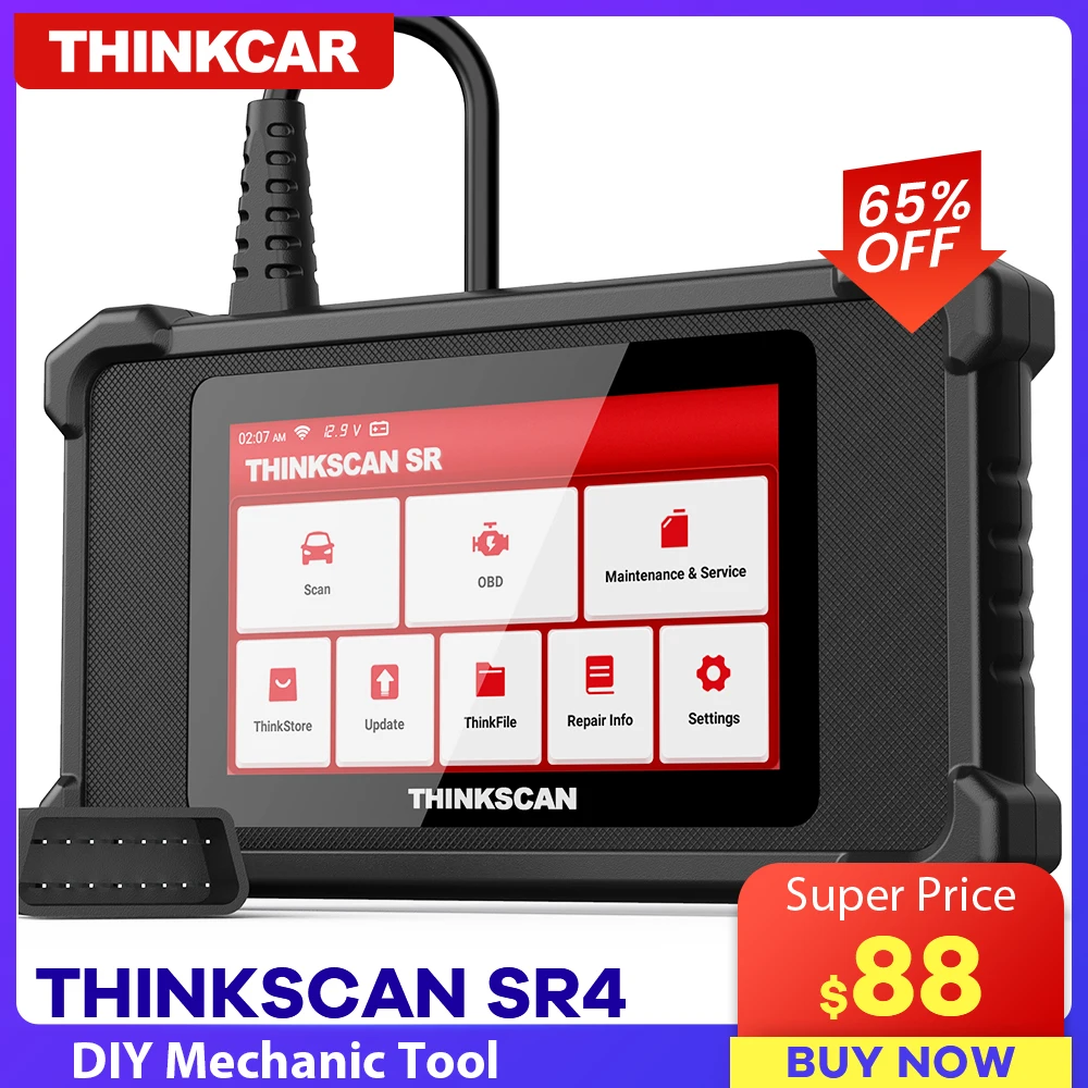 

THINKSCAN SR2/SR4/SR6 OBD2 Scanner Professional DIY Diagnostic Tool ABS SRS Transmission Engine System Code Reader 28 Resets