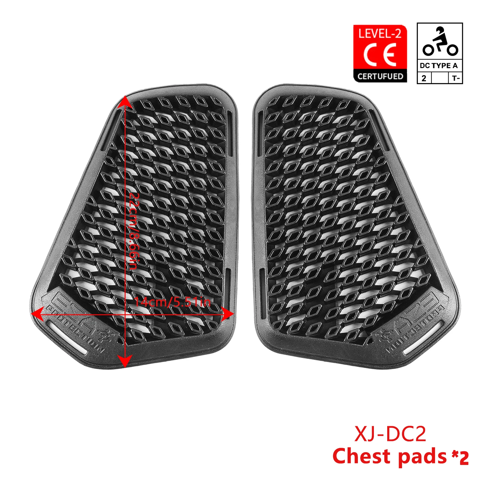 Motorcycle Anti-Shock Protective Armor with Built-in Guard Pads