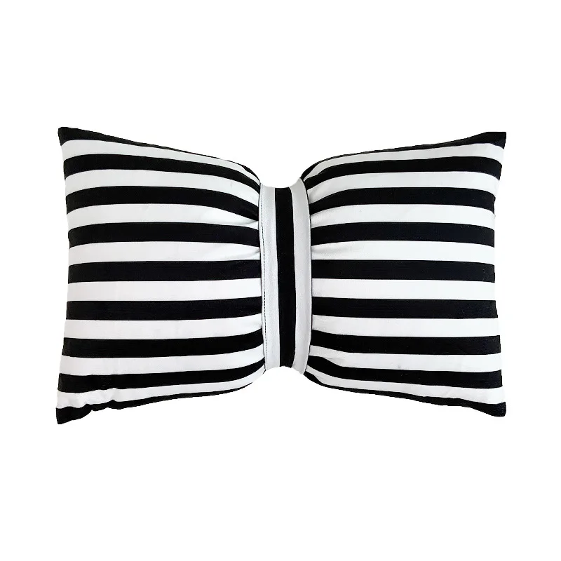 33X50cm Cute Bow Pillow Cover Decorative Sofa Waist Pillow Cushion