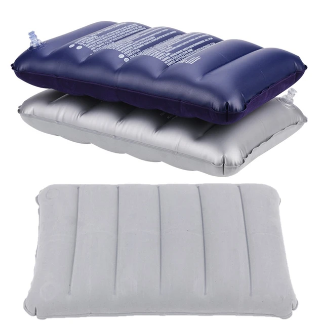 Cuscino gonfiabile ad aria pieghevole portatile da viaggio in Nylon PVC  cuscino per dormire cuscino da campeggio cuscino per il collo barella  cuscino per schienale - AliExpress