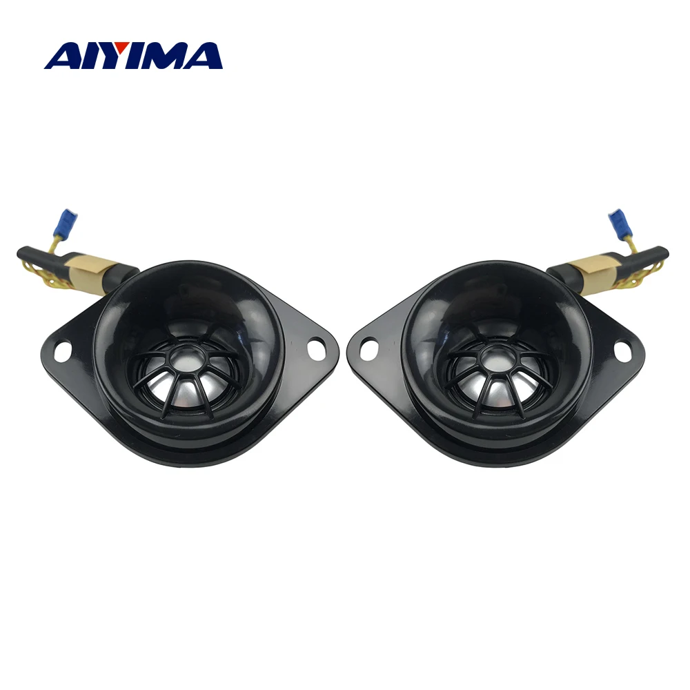 Aiyima 2Pcs 4 Ohm 15W Altoparlanti Tweeter Pellicola Di Alluminio Testa Magnetica Al Neodimio Per La Modifica Dell'Auto