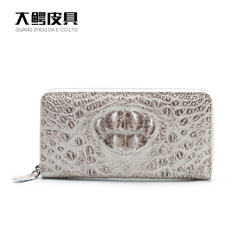 

Himalayan White Women's Handbag Skull Crocodile Leather Lady Clutch Bag Genuine Leather Long Wallet Fashion Women's Card Bag 45