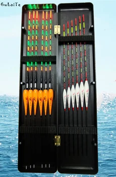 12pcs fishing buoys with ABS box (6 night lights + 6 daytime floats) Freshwater Fishing Gear Wholesale with Battery float